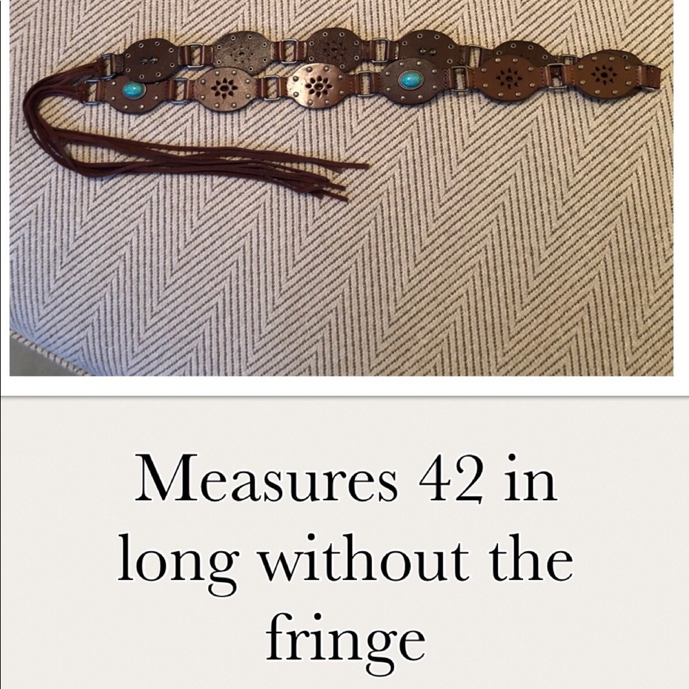 Excellent and SUPER Stylish Leather Turquoise Belt